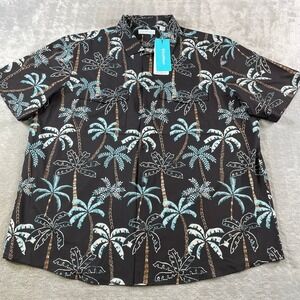 Caribbean Isle Breeze Performance Shirt Mens XXL Palm Tree Summer Resort Light